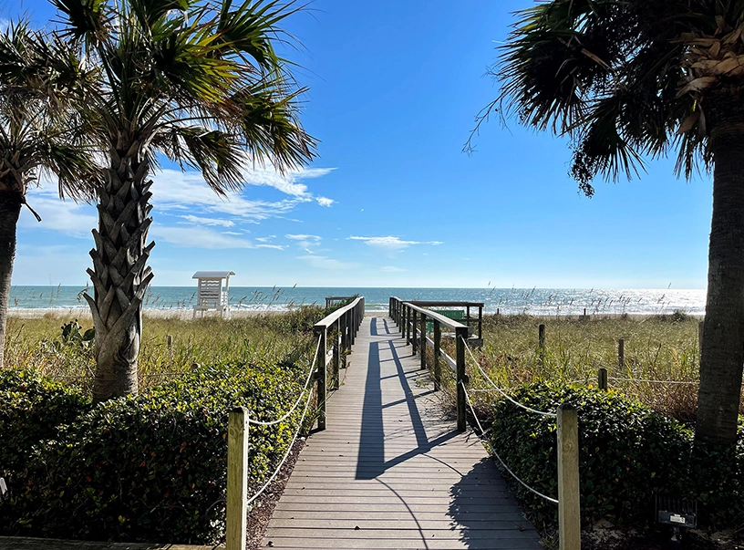 Atlantic Towers hassle-free private beach access